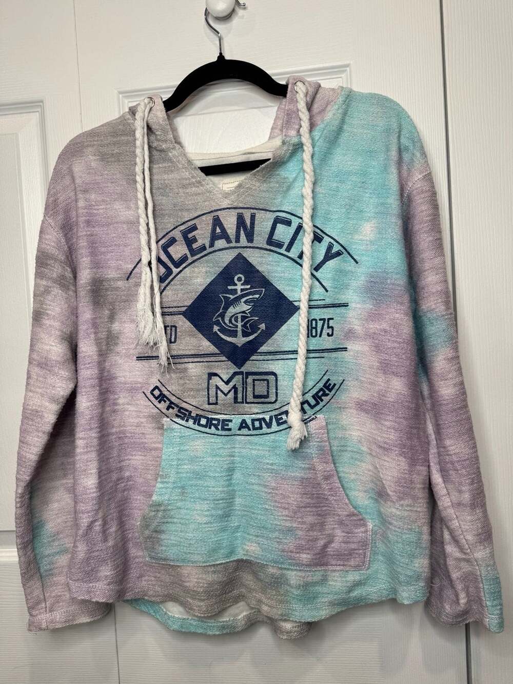 Southern Spirit Ocean City MD Tie-Dye Graphic Hoodie Size M